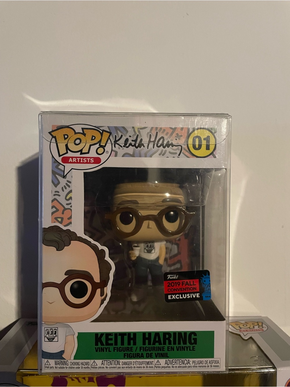 Funko Pop! Artists Keith Haring Vinyl Figure - White, Green, Brown